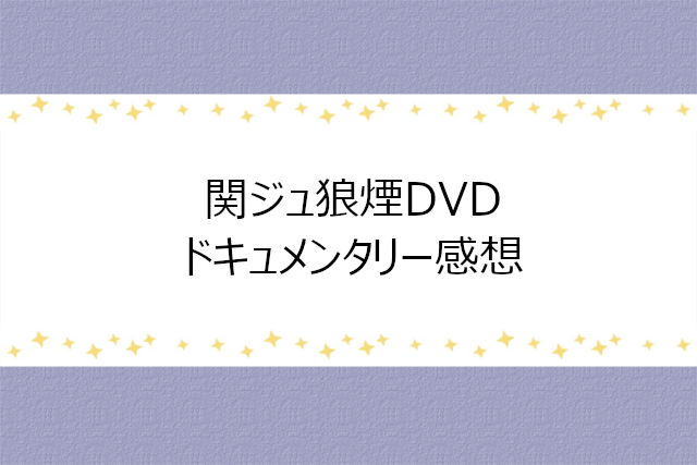 THE BEGINNIG~狼煙~DVDドキュメンタリーの感想